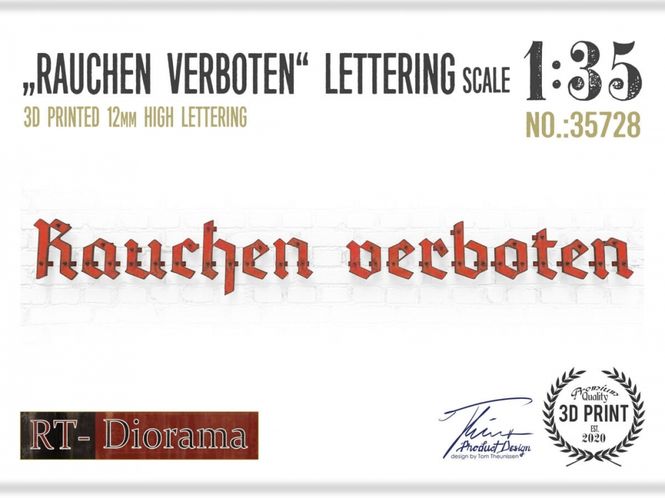 Hovedbilde RT-Diorama 1:35 - 35728 Letters Set 3 - 