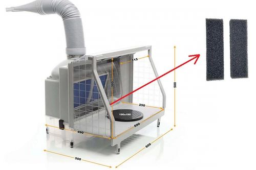 Panzag Vannfilter for spray booth HS-E600 (HS-E17)