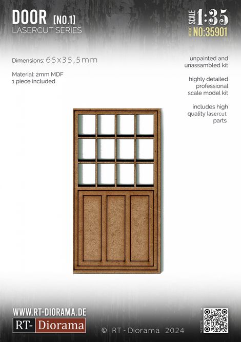 Hovedbilde RT-Diorama 1:35 - 35901 Lasercut Doors No.1