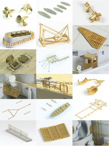 Pontos Model 1:200 - German Battleship Bismarck 1941 Detail Up Set Advanced Kit (for Trumpeter 03702) (27001F1 )