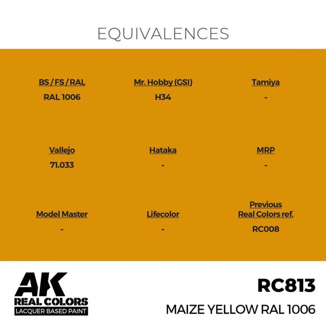 Hovedbilde RC813 Maize Yellow RAL 1006