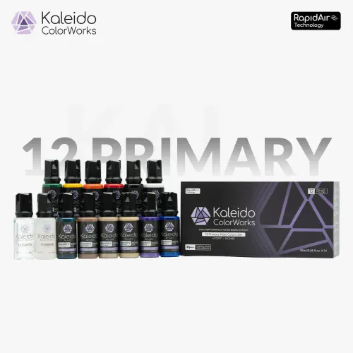 Kaleido - 12 Matt Primary Colors Set