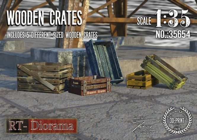 Hovedbilde RT-Diorama 1:35 - 35654 Wooden Crates