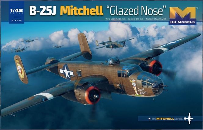 Hovedbilde HK Models 1:48 - B-25J Mitchell Glazed Nose