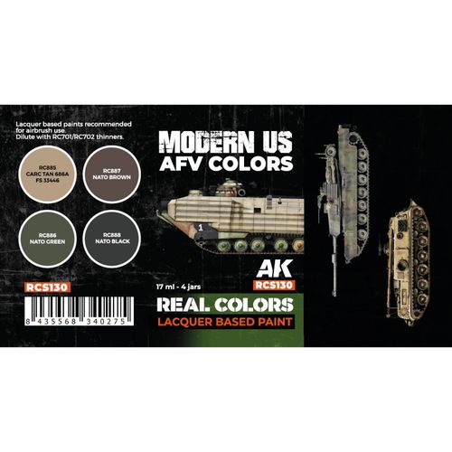 AK-Interactive RCS130 Modern US AFV Colors Set