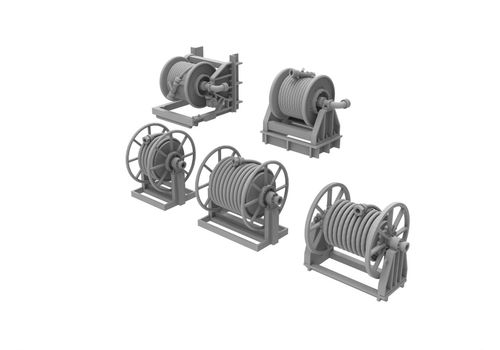 HS Models 1:200 - US Navy Fire Fighting & Fueling Hose Reel