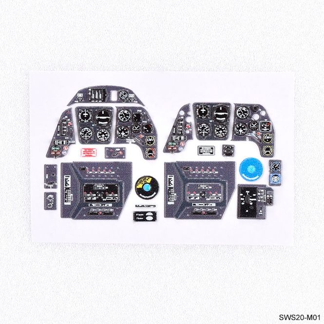 Hovedbilde SWS20-M01 Bf 109 G 3D Acrylic Instrument Panels ...