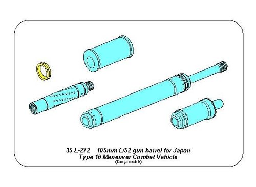 105mm L/52 gun barrel for Japan Type 16 MCV