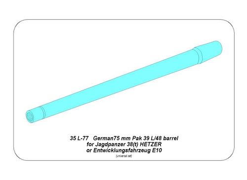 German 75mm barrel for Hetzer