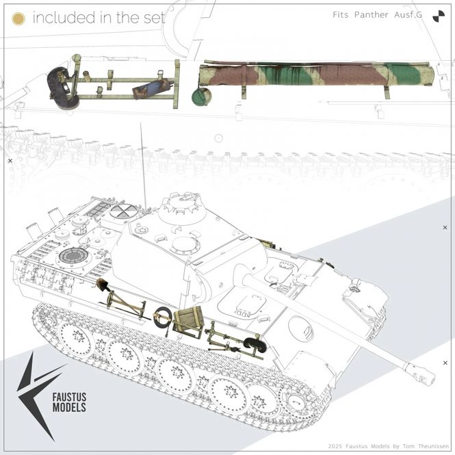 Hovedbilde Faustus Models 1:35 - FM35021 Panther Tool Racks ...