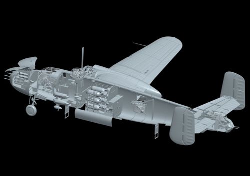HK Models 1:32 -B-25J Mitchell Strafing Babes