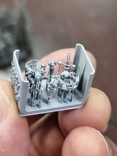 HS Models 1:350 - 40mm Twin Bofors (Late Version 2) with MK-51