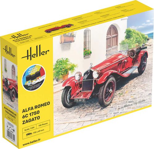 Heller 1:24 - Alfa Romeo 1750cc Zagato Starter Kit 56715 