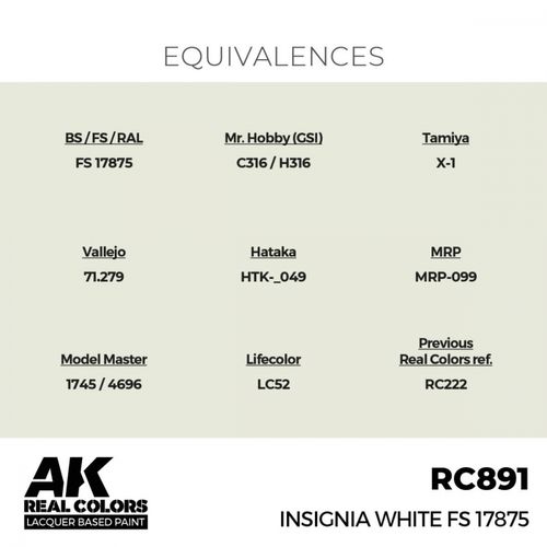 RC891 Insignia White FS 17875
