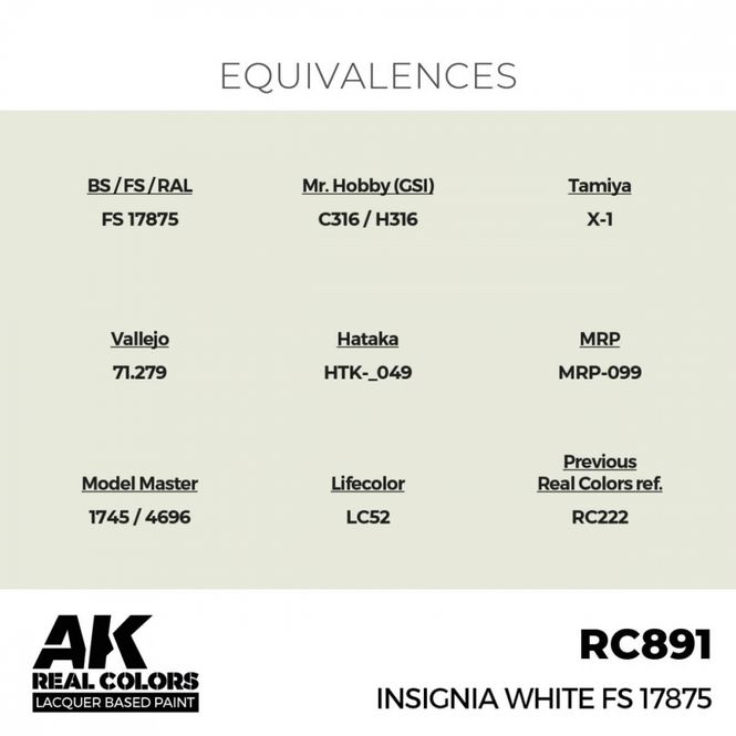 Hovedbilde RC891 Insignia White FS 17875