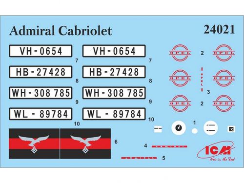 ICM 1:24 - Admiral Cabriolet, WWII German Passenger Car (24021)