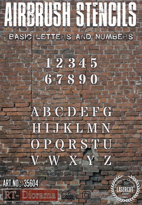 Hovedbilde RT-Diorama 1:35 - 35604 Stencil: Letters & ...