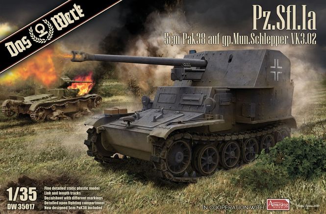 Hovedbilde Das Werk 1:35 - Pz.Sfl.Ia 5cm Pak38 (VK3.02)