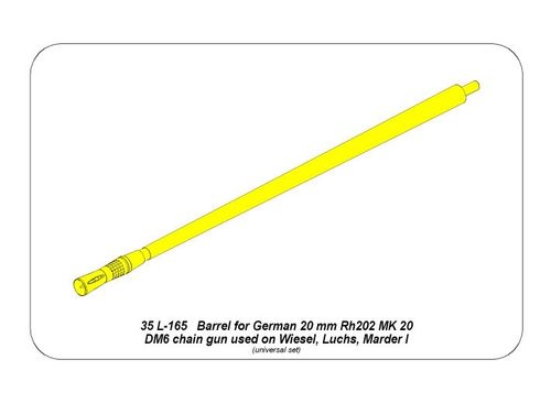Barrel for German 20mm Rh202 chain gun