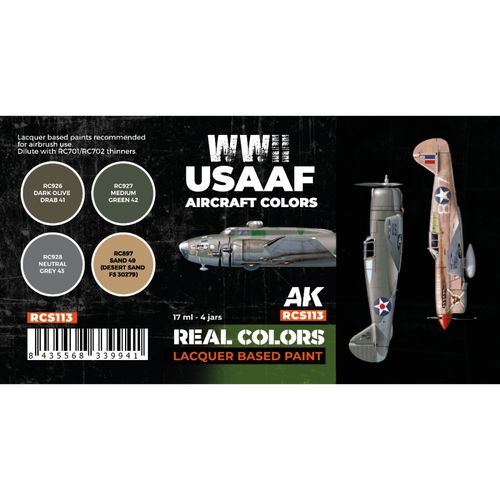 AK-Interactive RCS113 USAAF WWII Aircraft Colors Set