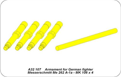 Armament for Me 262 A-1a - Aber Models