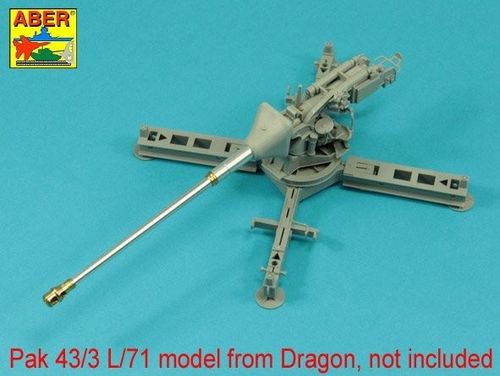 German 88mm KwK 43/3 L/71 Tiger B Serien-Turm,Late Barrel
