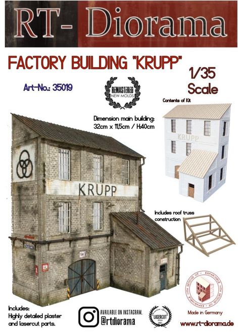 Main Image RT-Diorama 35019 Factory Building Krupp (Modular ...