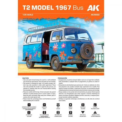 AK-Interactive 1:35 - T2 Model 1967 Bus 35022