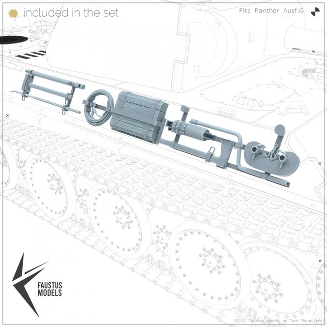 Hovedbilde Faustus Models 1:35 - FM35020 Panther Tool Racks ...