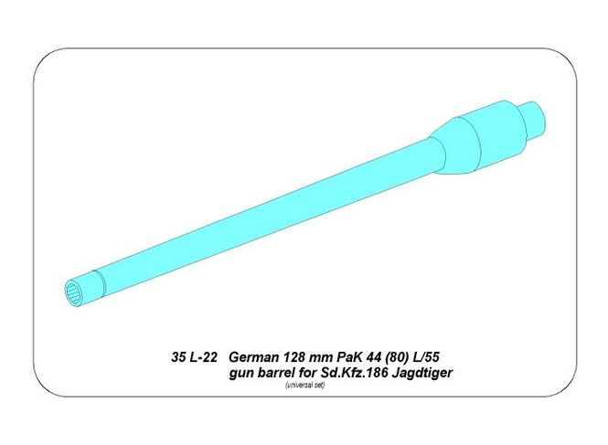 Hovedbilde German 128mm Pak 44(80) L/55 Gun barrel for ...