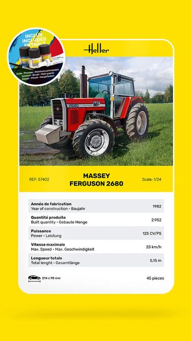 Hovedbilde Heller 1:24 - Massey Ferguson 2680 - Starter Set ...