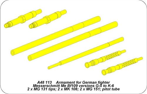 Armament for Me 109G-5 to K-6 - Aber Models