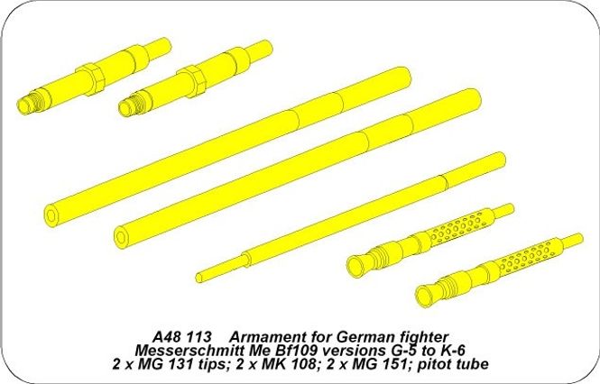 Hovedbilde Armament for Me 109G-5 to K-6 - Aber Models