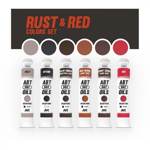 AK-Interactive AKABT304 Rust And Red Colors Set