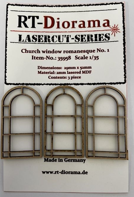 Hovedbilde RT-Diorama 1:35 - 35958 Church Windows Romanesque ...