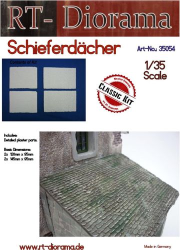 RT-Diorama 35054 Slate Roofs for Diorama Construction (1:35)