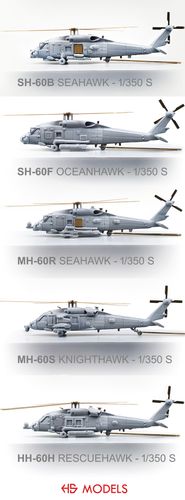 HS Models 1:350 - Sikorsky MH-60 S Knight Hawk