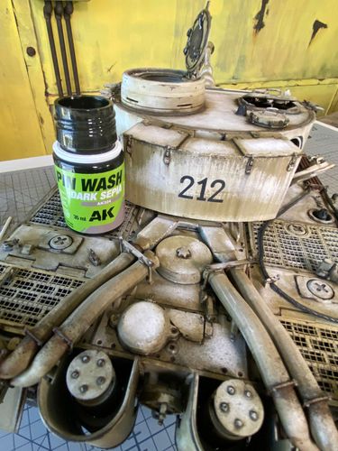 Black pin wash