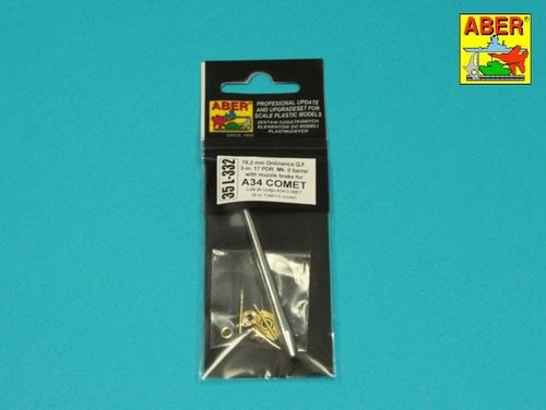 Barrel for British A34 Comet (Tamiya)