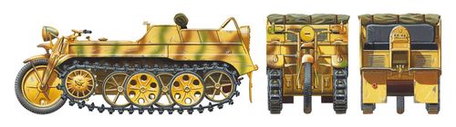 Tamiya 1:35 - German Sd.Kfz.2 Kettenkraftrad (Mid-Production) (35377)