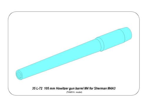 U.S.105mm Howitzer M4 tank Barrel for Sherman M4A3
