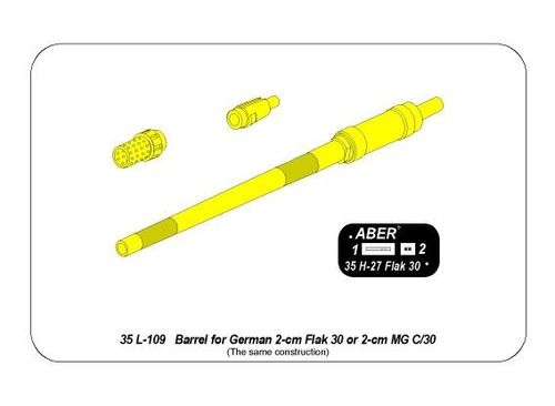 3,7cm KwK.34(t) or vz. 34 barrel for Pz.35(t) tank