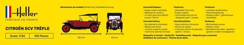 Heller 1:24 - Citroën 5CV Trèfle (80702)