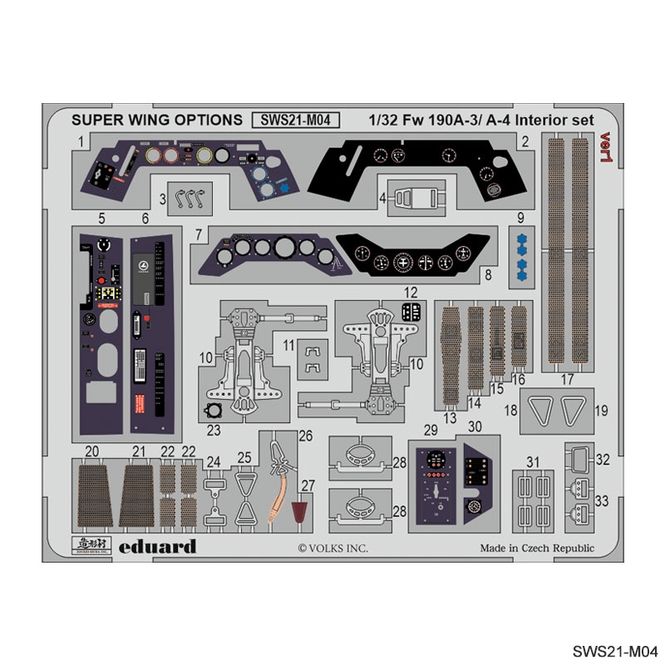 Hovedbilde SWS21-M04 Fw 190 A-3/-4 Interior Set