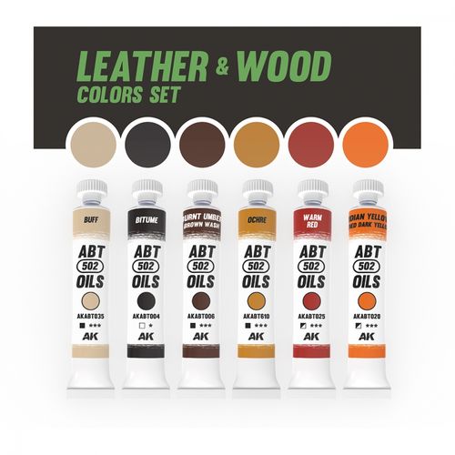 AK-Interactive AKABT311 Leather And Wood Colors Set