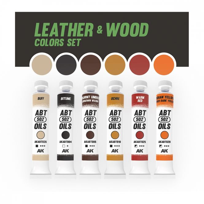 Hovedbilde AK-Interactive AKABT311 Leather And Wood Colors ...