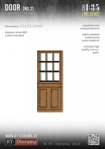 RT-Diorama 1:35 - 35902 Lasercut Doors No.2