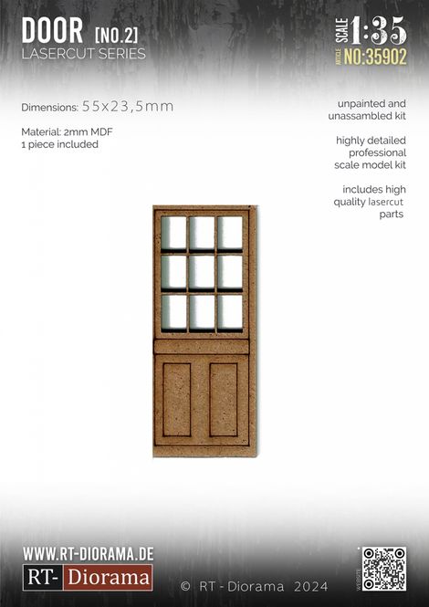 Hovedbilde RT-Diorama 1:35 - 35902 Lasercut Doors No.2