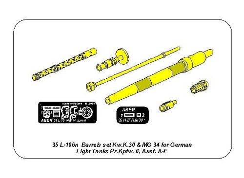 Barrels  KwK.30 & MG 34