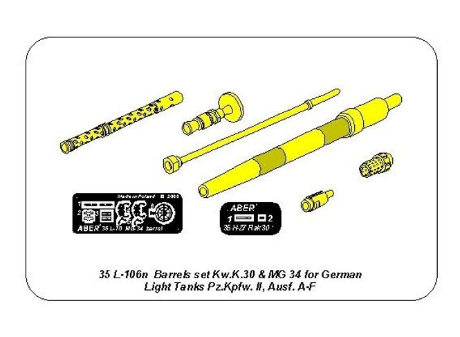 Hovedbilde Barrels  KwK.30 & MG 34